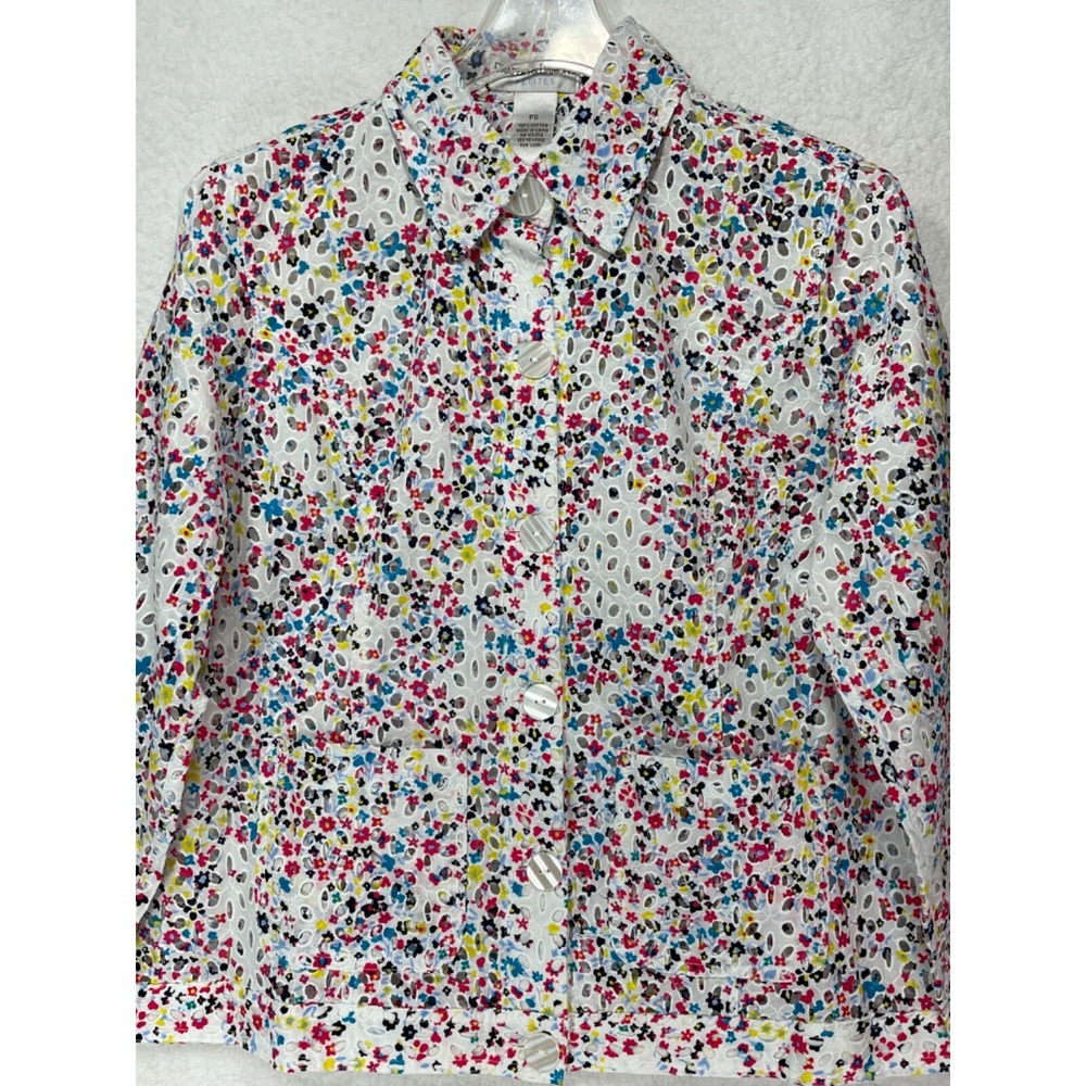 Drapers‎ & Damon's Petites PS Long Sleeve Button Up Blouse NWOT